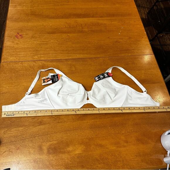 Lilyette by Bali Bra Women’s Size 42DD White Minimizer Underwire Soft Classic - Picture 10 of 11